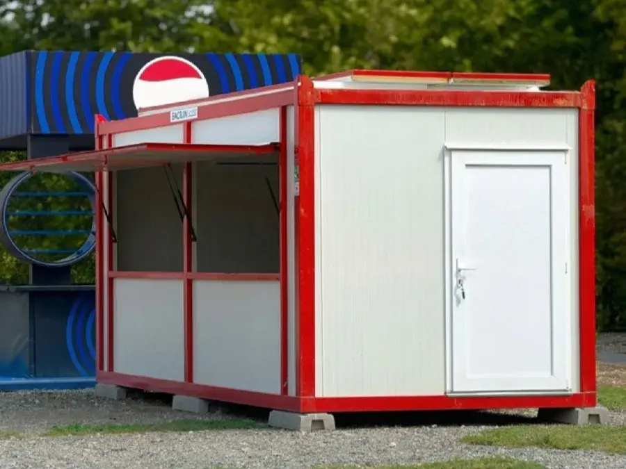 Container vendita EKO BOX con sportello aperto