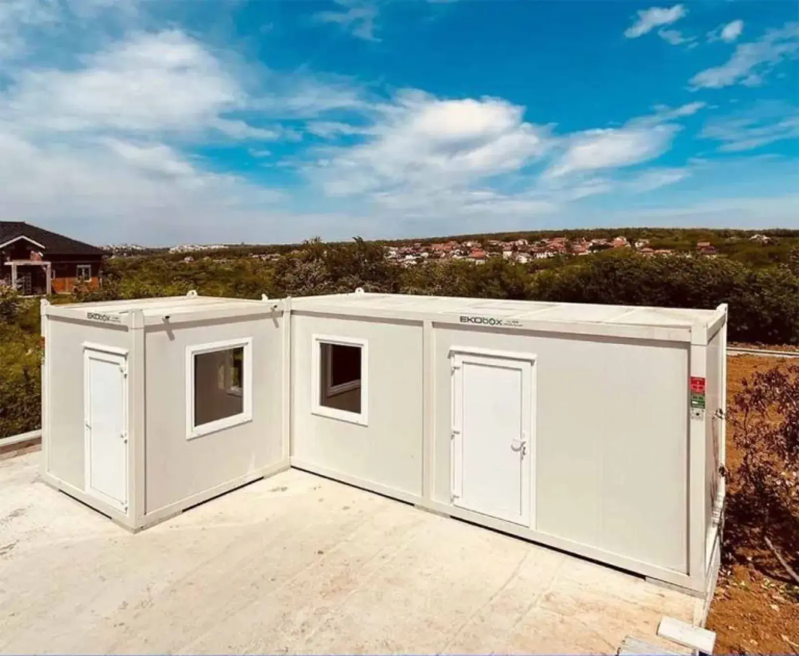 Container da cantiere in opera