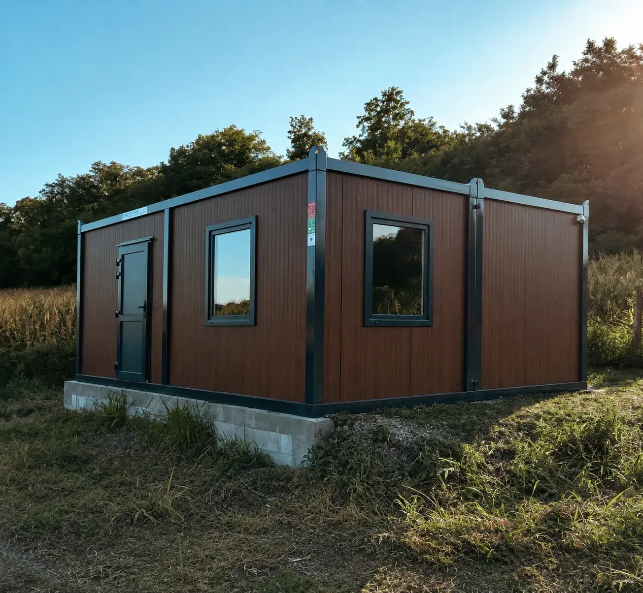 Container modulare EKO BOX su due moduli affiancati