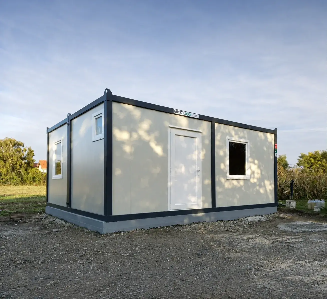 Interno di un container modulare